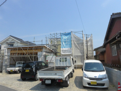 唐津市富士見町にて建設中のＴ様邸 外観写真